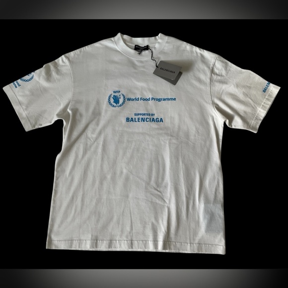 NWT- Balenciaga WFP Vintage Jersey Shirt Shirt - Picture 1 of 5